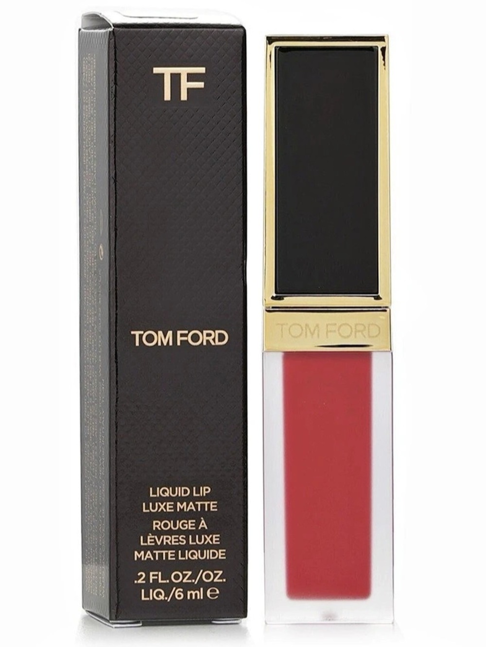 TOM FORD Liquid Lip Luxe Matte 129 Carnal Red Luxury Lipstick NWT